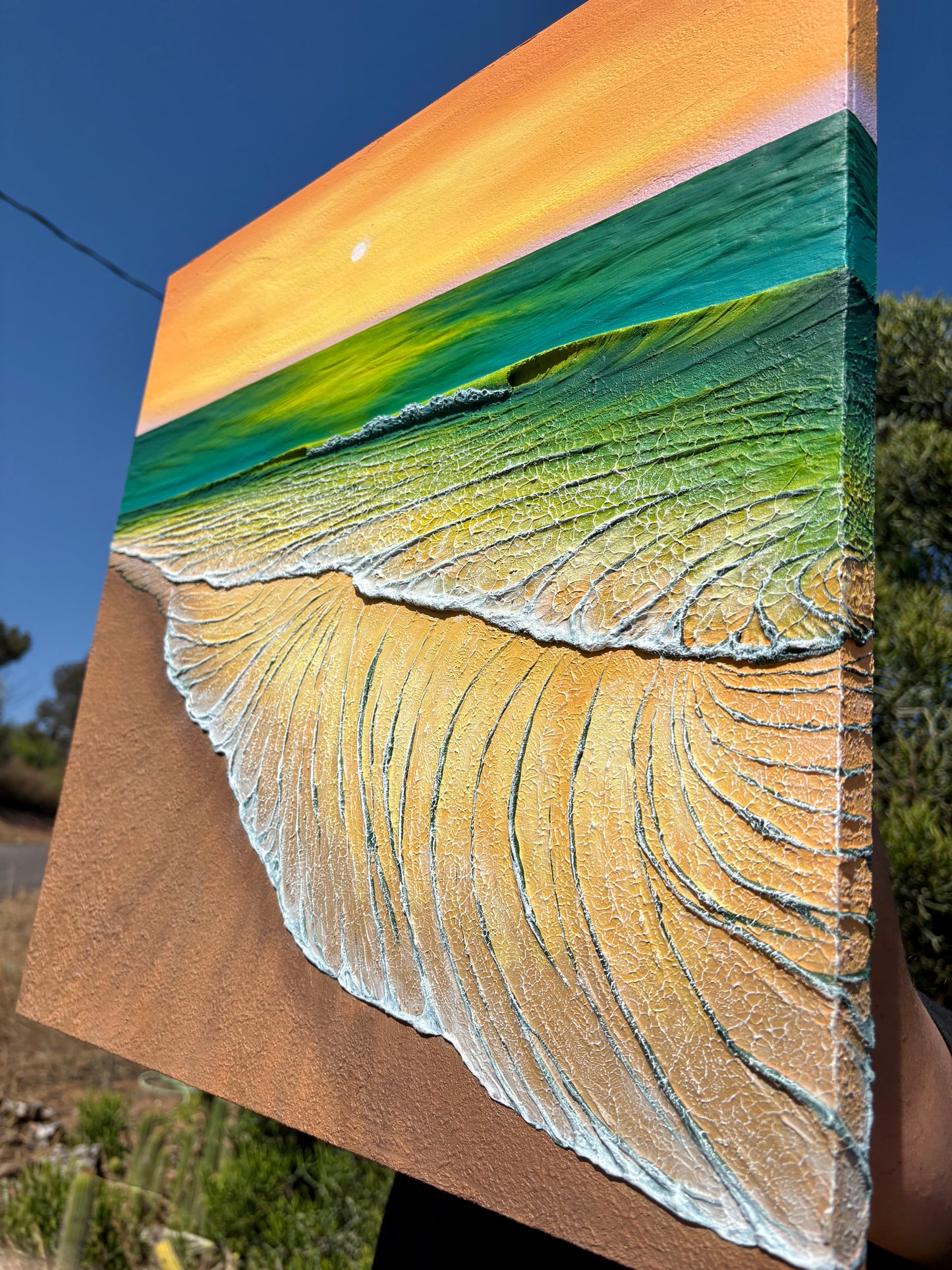 Gilded Embrace #3 - 20" x 20"