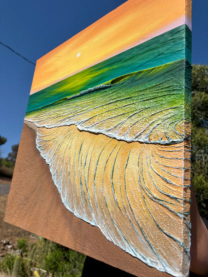 Gilded Embrace #3 - 20" x 20"
