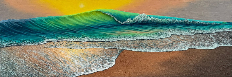 Glowing Emeralds - 36" x 12"