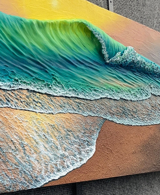 Glowing Emeralds - 36" x 12"