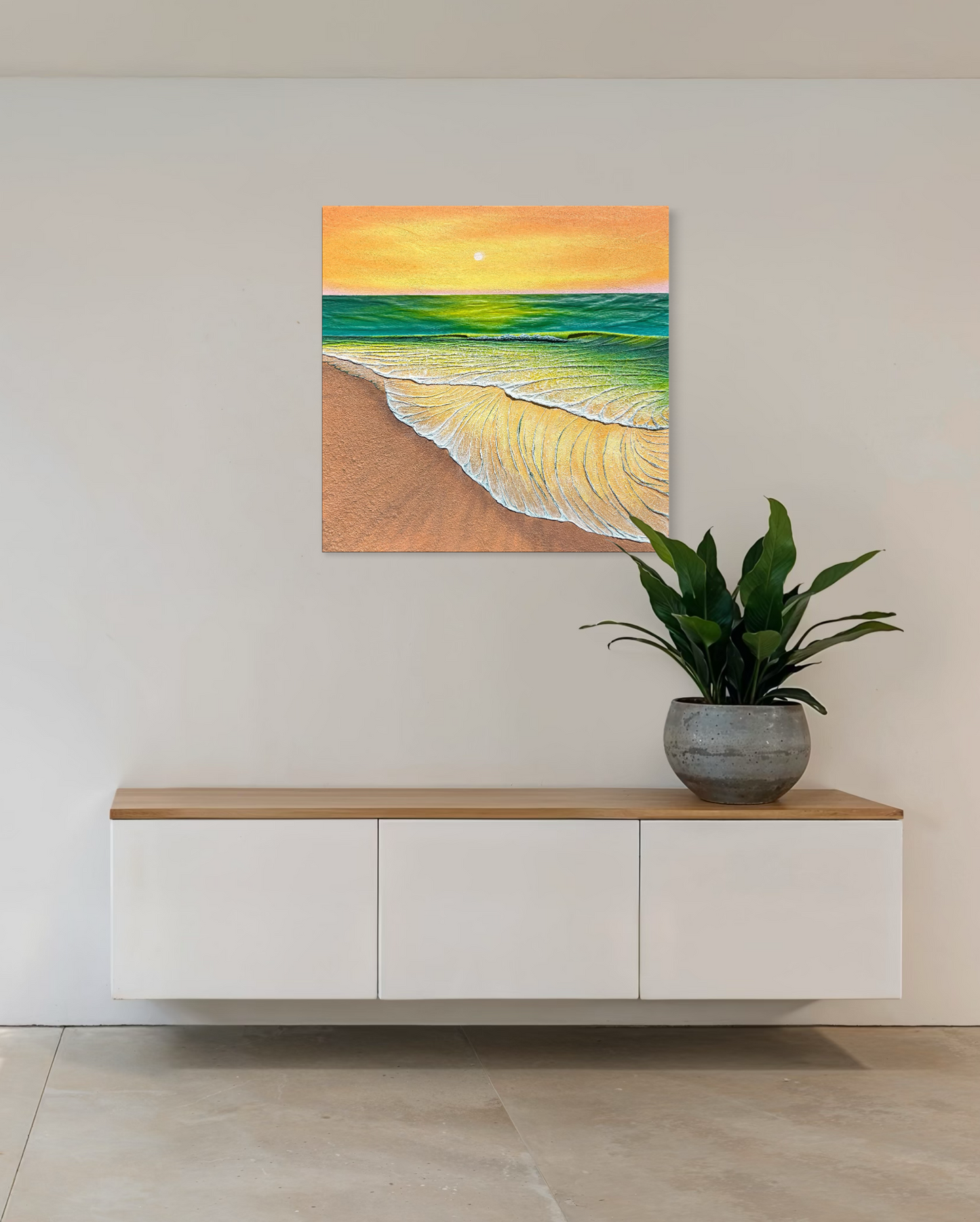 Gilded Embrace #3 - 20" x 20"