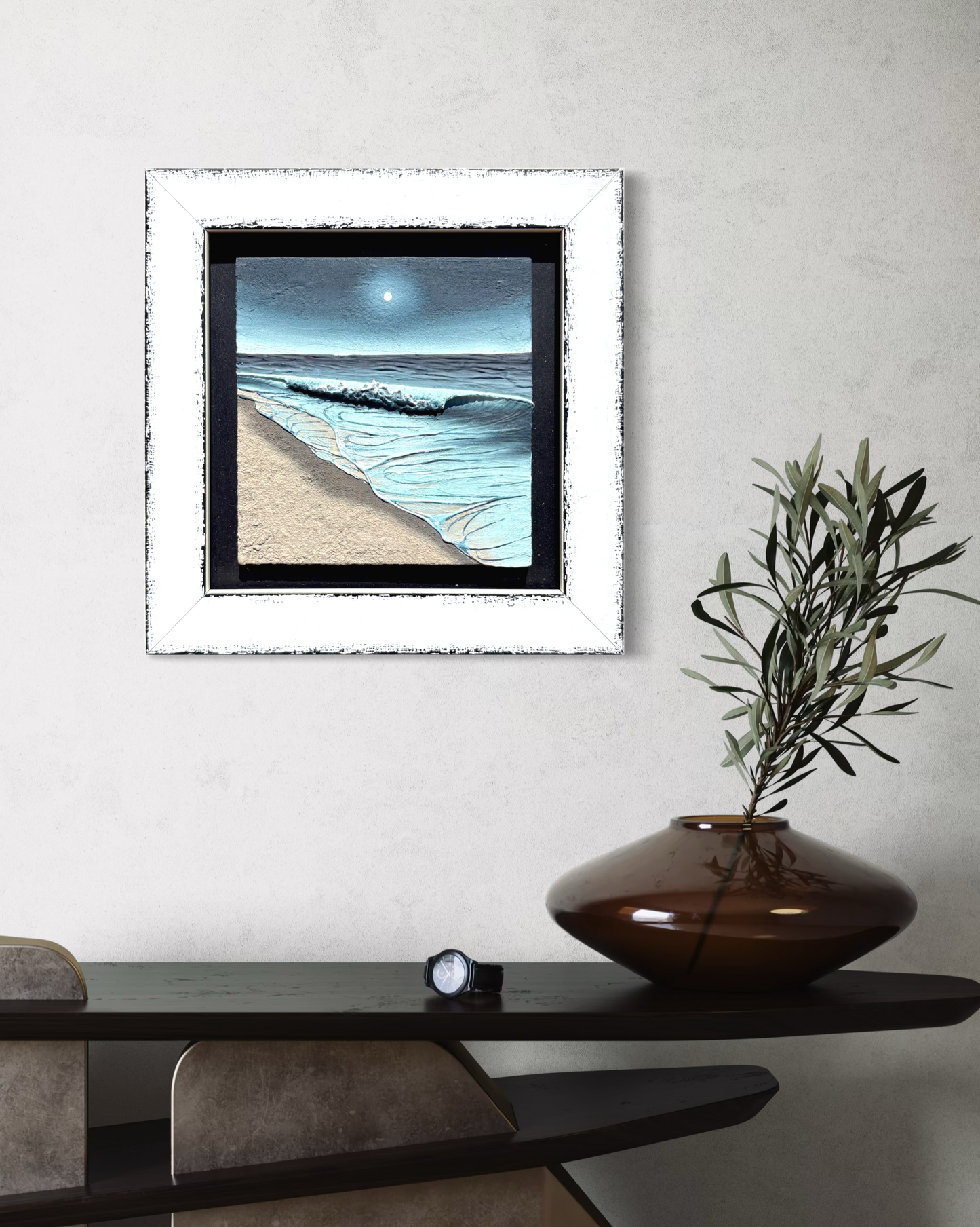 Pearl of the Night #2 - 4" x 4"