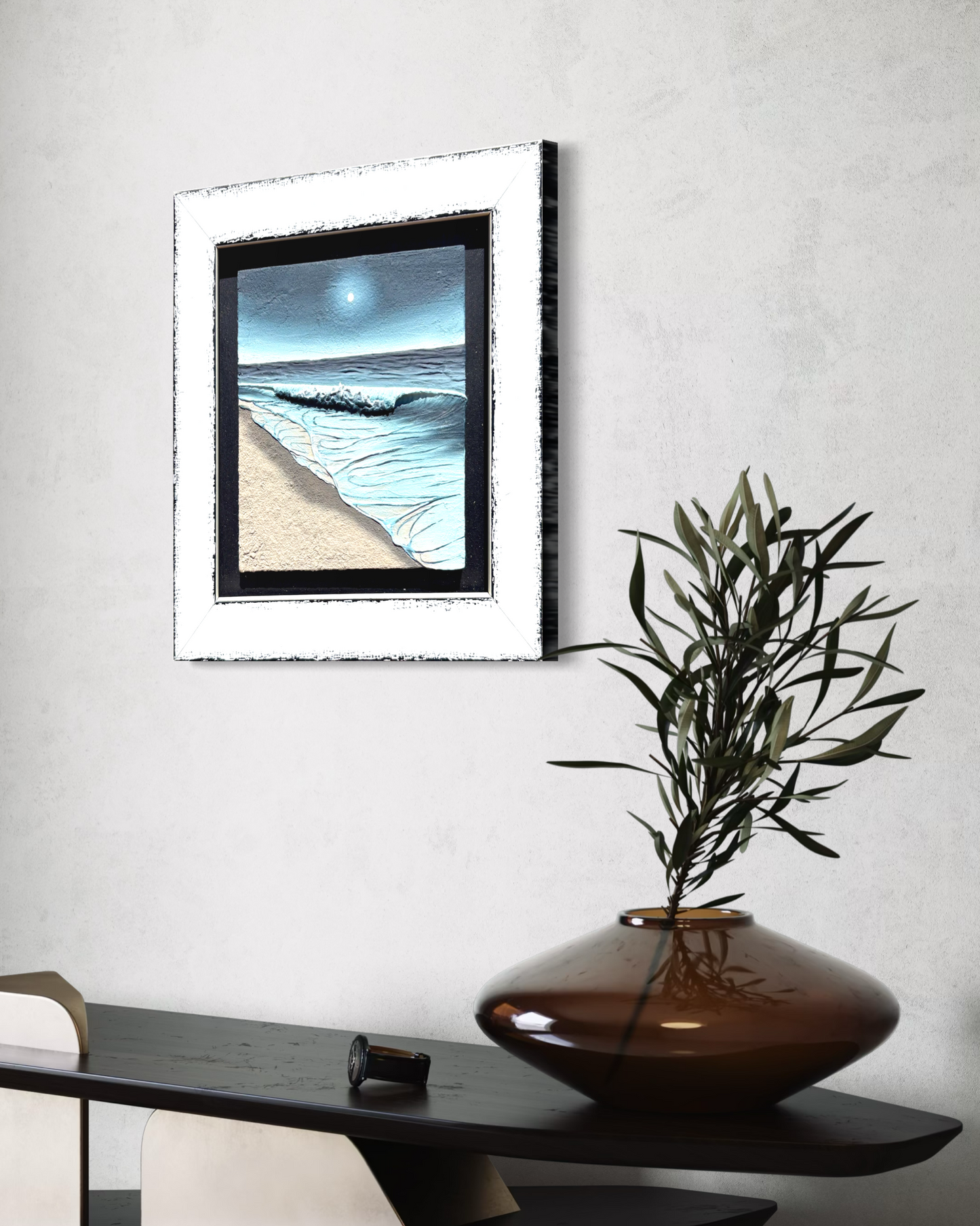 Pearl of the Night #2 - 4" x 4"