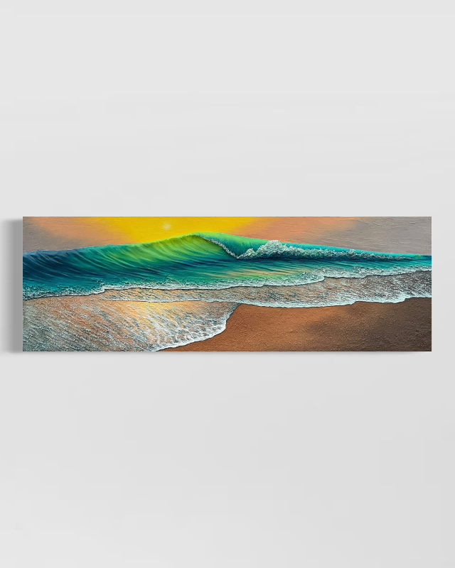 Glowing Emeralds - 36" x 12"