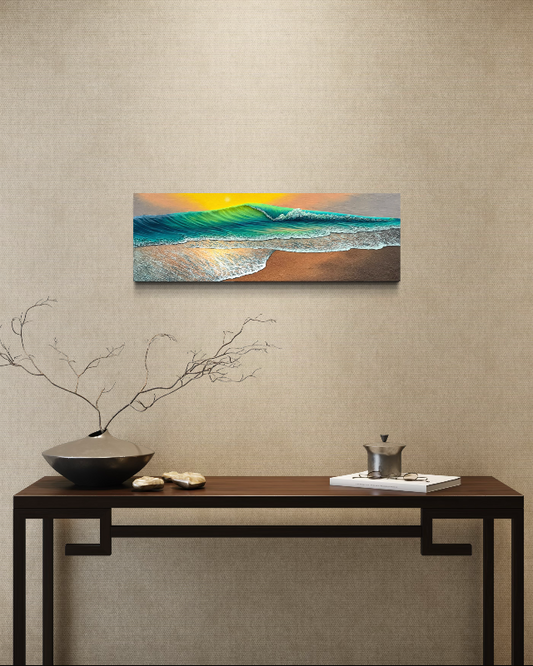 Glowing Emeralds - 36" x 12"