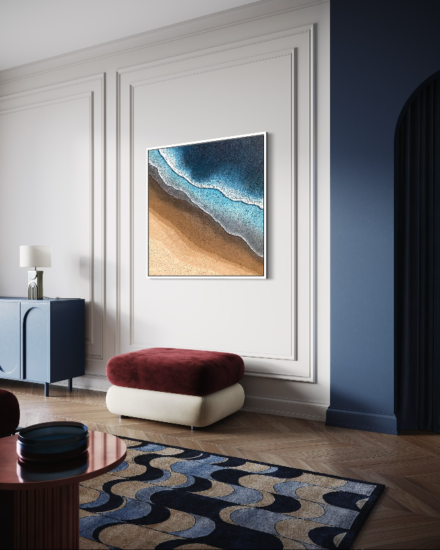 The Deep Blue - 36" x 36"