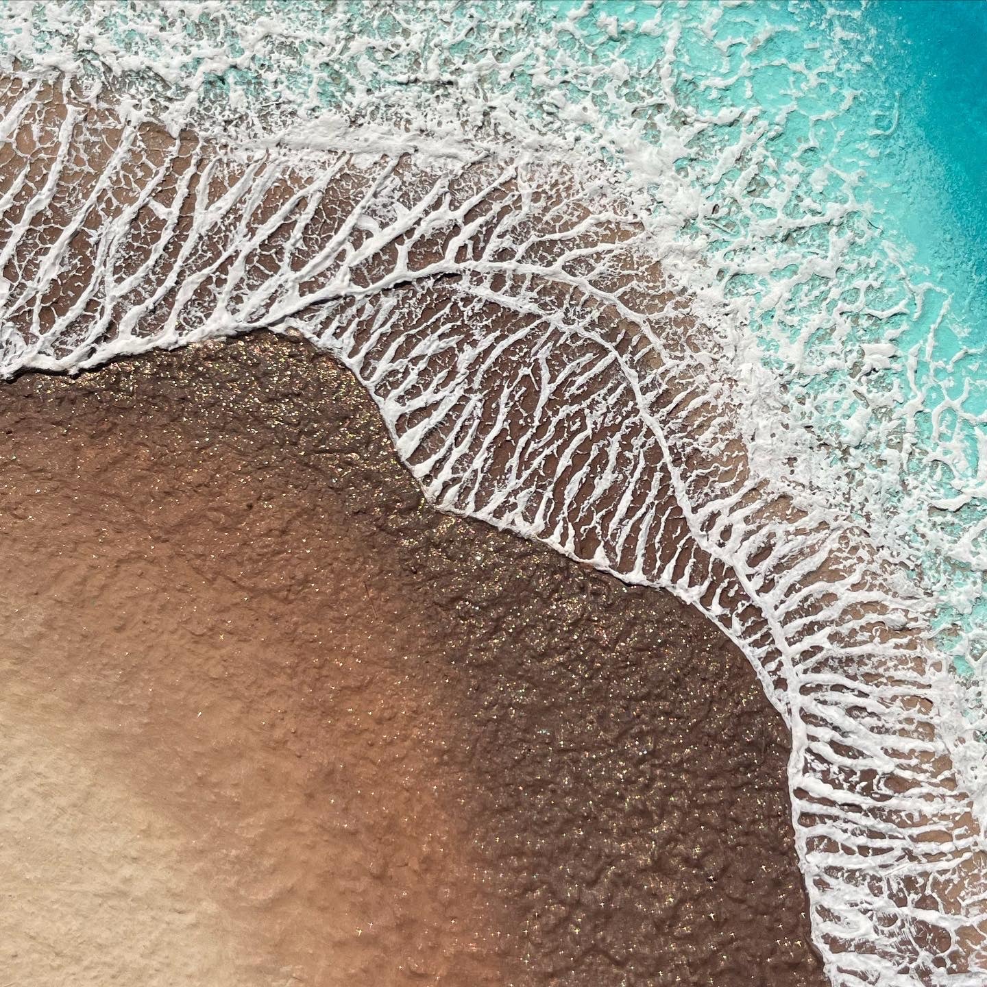 Mini Textured Ocean - 5" x 5"