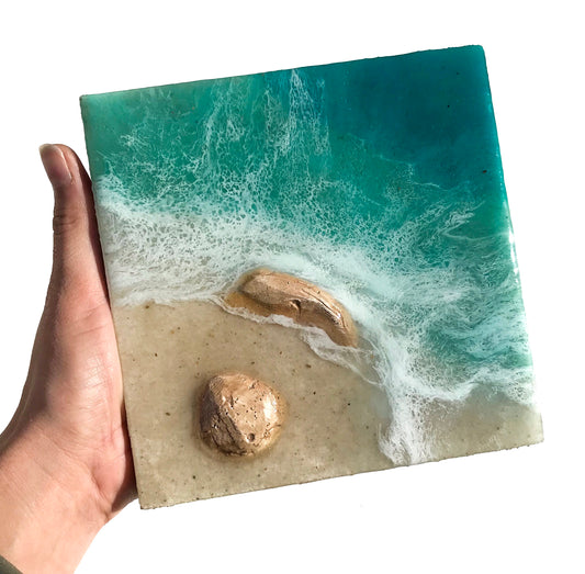 Mini Ocean - 6" x 6"