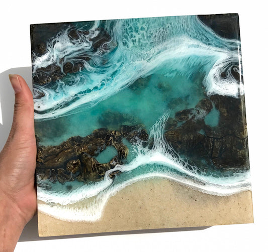 Blue Holes - 8" x 8"