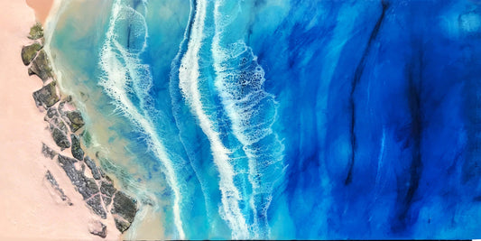 Sunbathing in the Bay - 48" x 24"